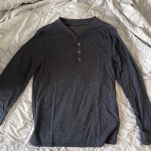 Boy’s Long Sleeve Henley Shirt M